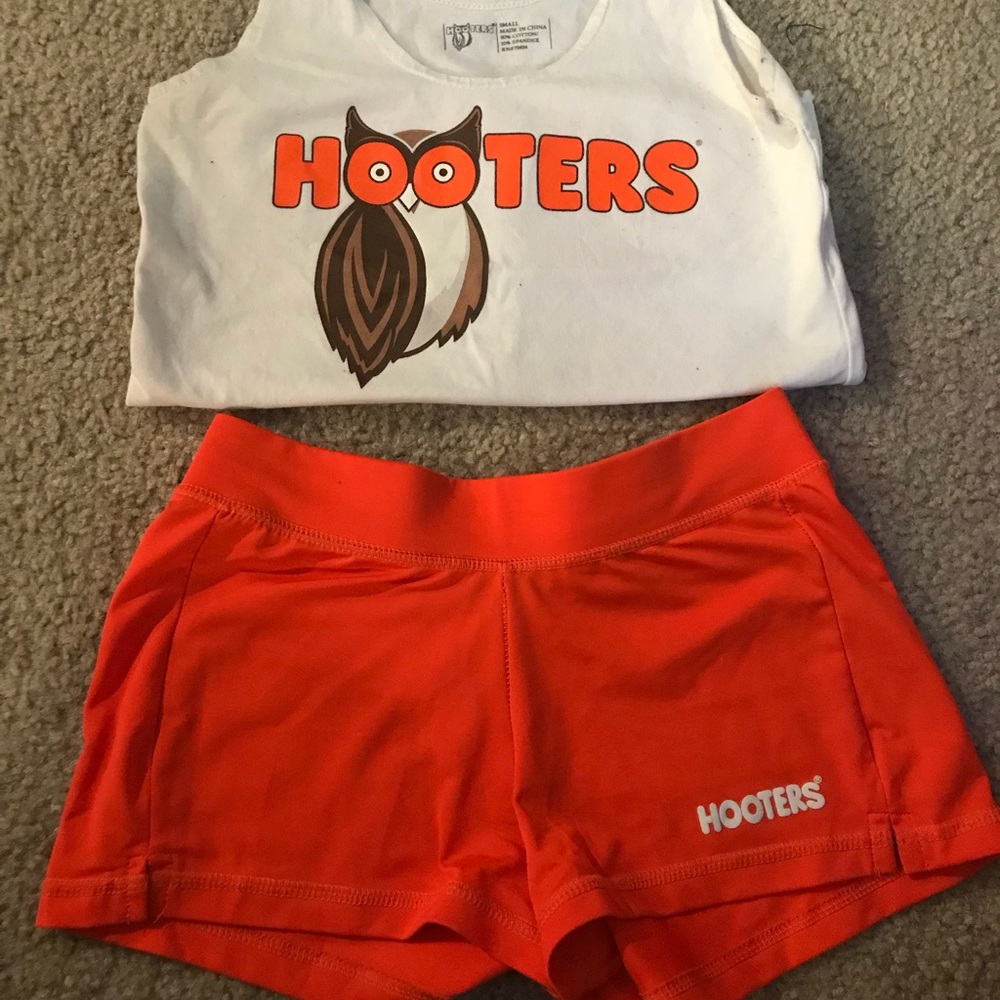 New Hooters Uniform Sz S Top+Bottom